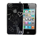 iPhone 4&4s Luxurious diamond-encrusted Rabbit small chestnut case