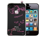 iPhone 4/4S Luxurious pink diamond-encrusted mood Tuesday case