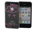 iPhone 4/4S Luxurious pink diamond-encrusted mood Wednesday case